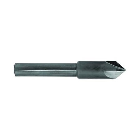 Morse Machine Countersink, Series 1751, 1 Body Dia, 438 Overall Length, 12 Shank Dia, 4 Flutes, 82 25560